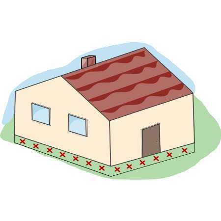 Heizung im Erdgeschoss Hausanschlussraum